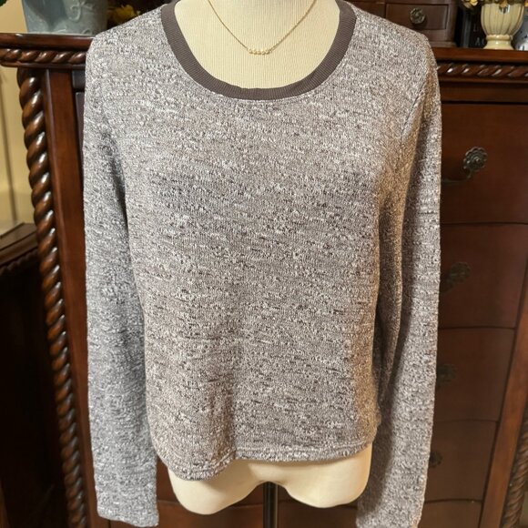 HARD TAIL Gray Knit Cropped Top - Picture 1 of 7